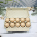 Bio-degradable paper egg tray chicken egg cartons 6 eggs packers 6  cells with lid